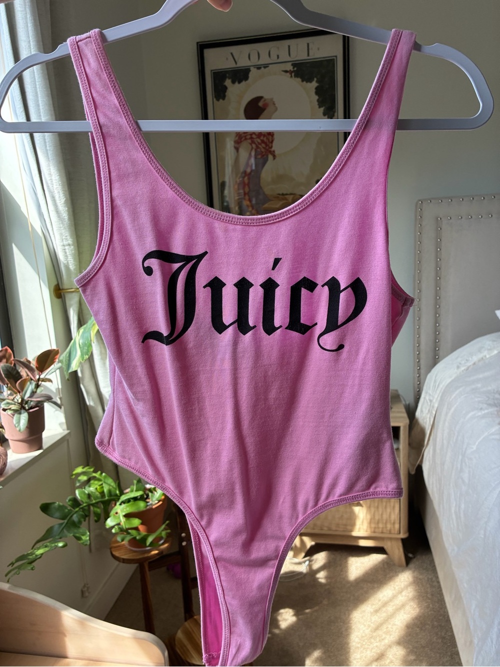 Juicy Couture Pink Logo Bodysuit